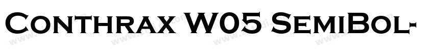 Conthrax W05 SemiBol字体转换